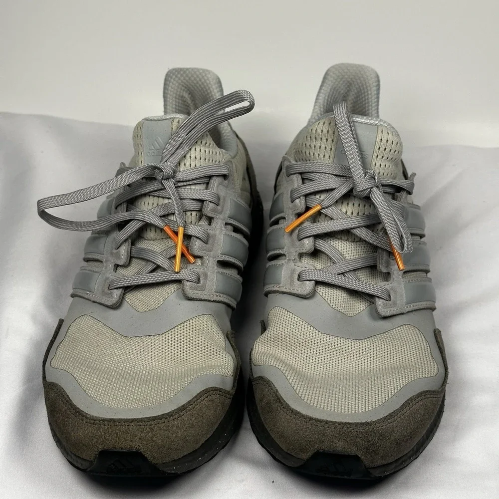 Adidas Ultraboost S&L Suede Leather Light‎ Granite Gray EF2026 Men's Size 10